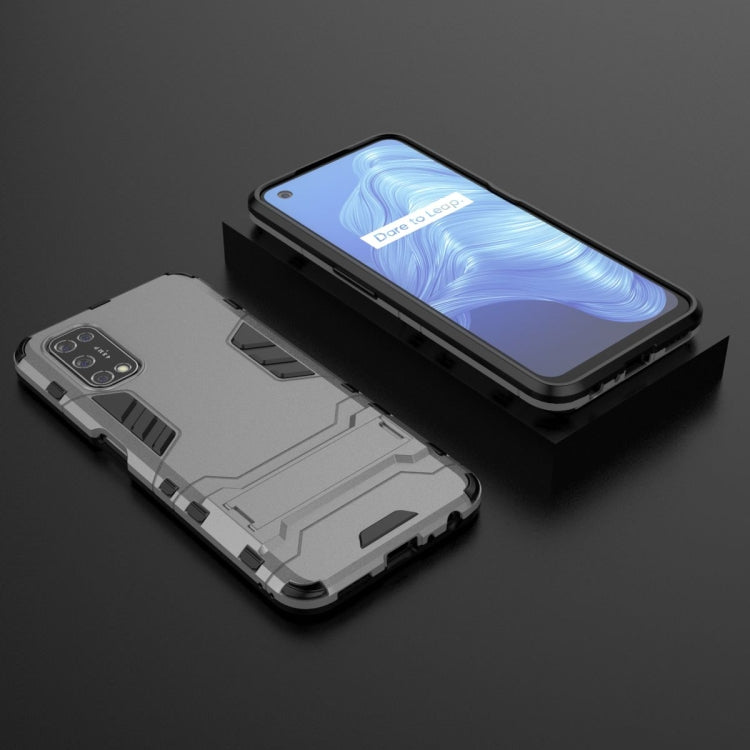 For OPPO Realme V5 5G PC + TPU Shockproof Protective Case with Invisible Holder