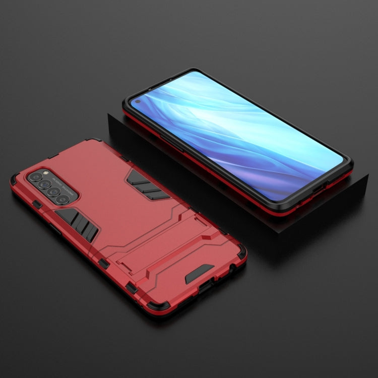 For OPPO Reno4 Pro PC + TPU Shockproof Protective Case with Invisible Holder