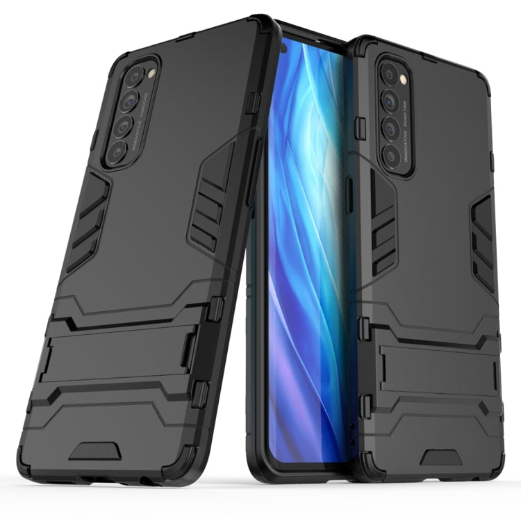 For OPPO Reno4 Pro PC + TPU Shockproof Protective Case with Invisible Holder