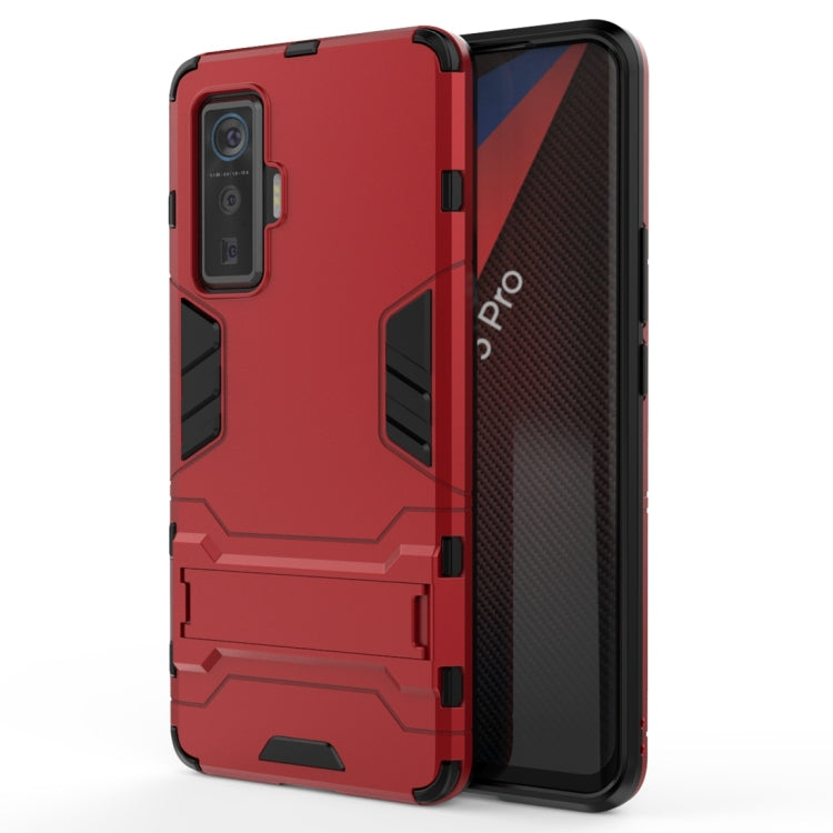For Vivo iQOO 5 Pro 5G PC + TPU Shockproof Protective Case with Invisible Holder