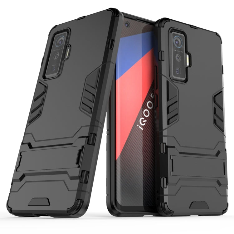 For Vivo iQOO 5 Pro 5G PC + TPU Shockproof Protective Case with Invisible Holder