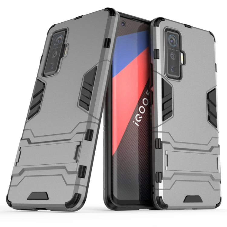 For Vivo iQOO 5 Pro 5G PC + TPU Shockproof Protective Case with Invisible Holder