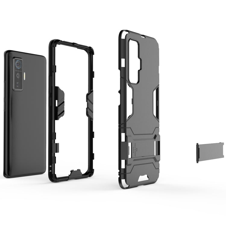 For Vivo iQOO 5 Pro 5G PC + TPU Shockproof Protective Case with Invisible Holder