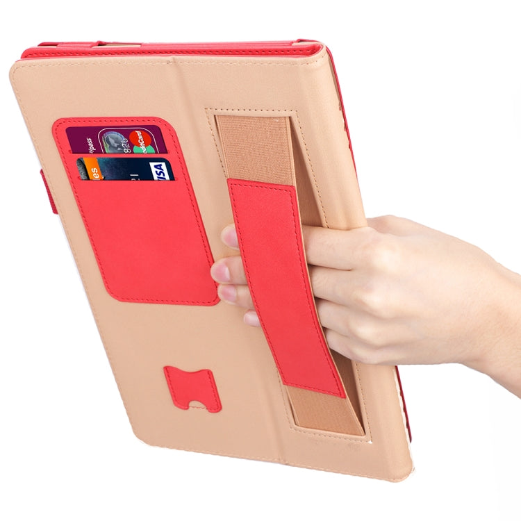 For Lenovo Tab P10 TB-X705F & Tab M10 FHD REL TB-X605FC/LC & Tab M10 TB-X605F / TB-X505F Retro Texture PU Leather Horizontal Flip Leather Case with Holder & 2 Card Slots & Hand Strap