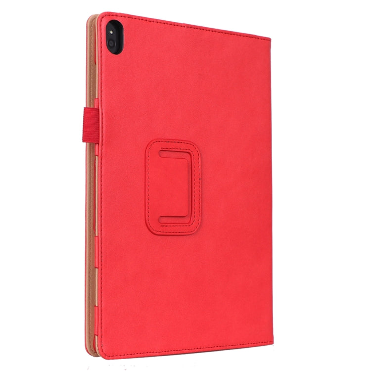 For Lenovo Tab P10 TB-X705F & Tab M10 FHD REL TB-X605FC/LC & Tab M10 TB-X605F / TB-X505F Retro Texture PU Leather Horizontal Flip Leather Case with Holder & 2 Card Slots & Hand Strap