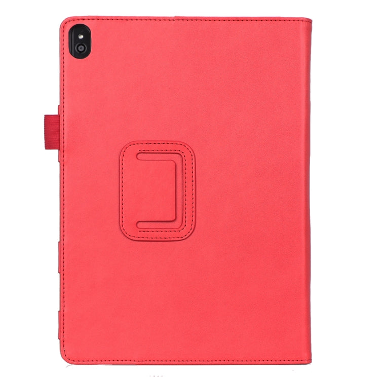 For Lenovo Tab P10 TB-X705F & Tab M10 FHD REL TB-X605FC/LC & Tab M10 TB-X605F / TB-X505F Retro Texture PU Leather Horizontal Flip Leather Case with Holder & 2 Card Slots & Hand Strap