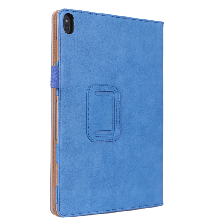 For Lenovo Tab P10 TB-X705F & Tab M10 FHD REL TB-X605FC/LC & Tab M10 TB-X605F / TB-X505F Retro Texture PU Leather Horizontal Flip Leather Case with Holder & 2 Card Slots & Hand Strap