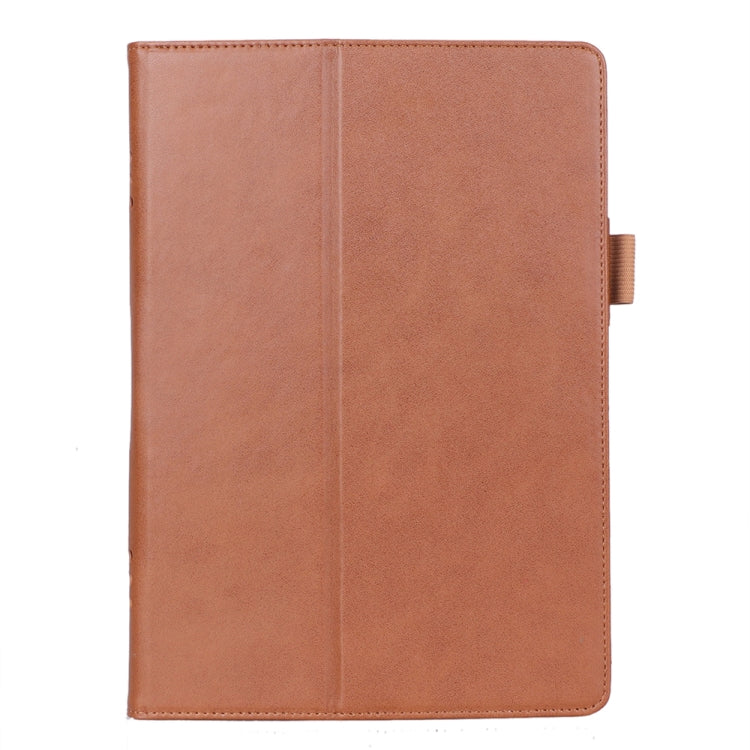 For Lenovo Tab P10 TB-X705F & Tab M10 FHD REL TB-X605FC/LC & Tab M10 TB-X605F / TB-X505F Retro Texture PU Leather Horizontal Flip Leather Case with Holder & 2 Card Slots & Hand Strap