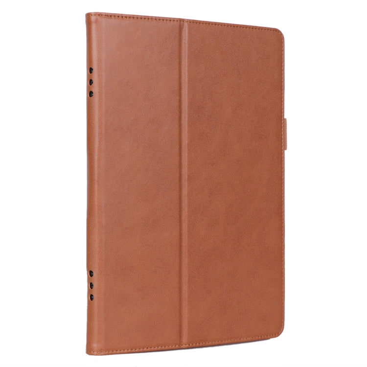 For Lenovo Tab P10 TB-X705F & Tab M10 FHD REL TB-X605FC/LC & Tab M10 TB-X605F / TB-X505F Retro Texture PU Leather Horizontal Flip Leather Case with Holder & 2 Card Slots & Hand Strap