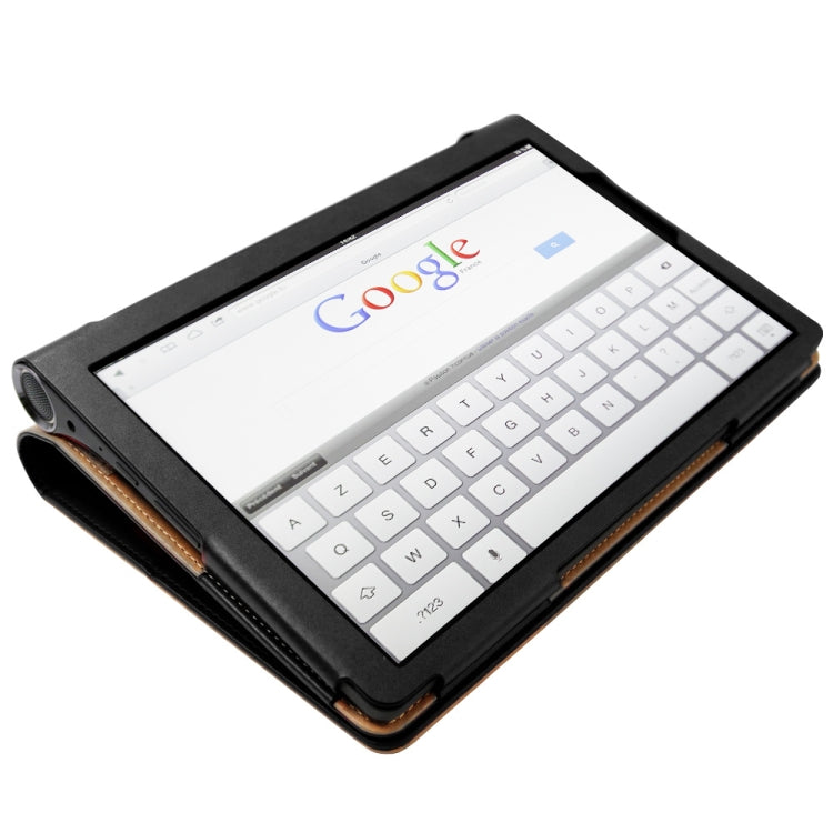 For Lenovo Yoga Tab5 YT-X705F / Yoga Smart Tab 10.1 inch 2019 (withput Sleeping) Retro Texture PU Leather Horizontal Flip Leather Case with Holder & 4 Card Slots & Hand Strap