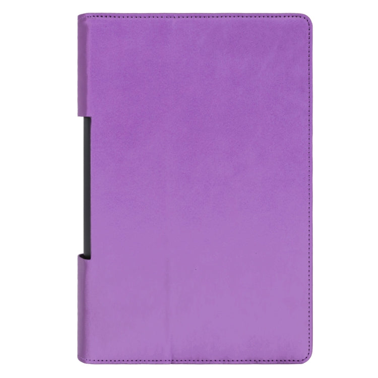 For Lenovo Yoga Tab5 YT-X705F / Yoga Smart Tab 10.1 inch 2019 (withput Sleeping) Retro Texture PU Leather Horizontal Flip Leather Case with Holder & 4 Card Slots & Hand Strap