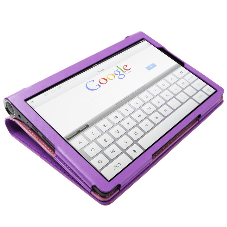 For Lenovo Yoga Tab5 YT-X705F / Yoga Smart Tab 10.1 inch 2019 (withput Sleeping) Retro Texture PU Leather Horizontal Flip Leather Case with Holder & 4 Card Slots & Hand Strap