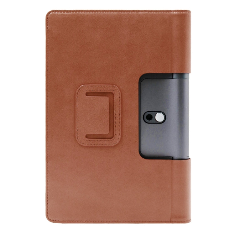 For Lenovo Yoga Tab5 YT-X705F / Yoga Smart Tab 10.1 inch 2019 (withput Sleeping) Retro Texture PU Leather Horizontal Flip Leather Case with Holder & 4 Card Slots & Hand Strap
