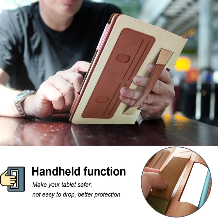 For Lenovo Yoga Tab5 YT-X705F / Yoga Smart Tab 10.1 inch 2019 (withput Sleeping) Retro Texture PU Leather Horizontal Flip Leather Case with Holder & 4 Card Slots & Hand Strap