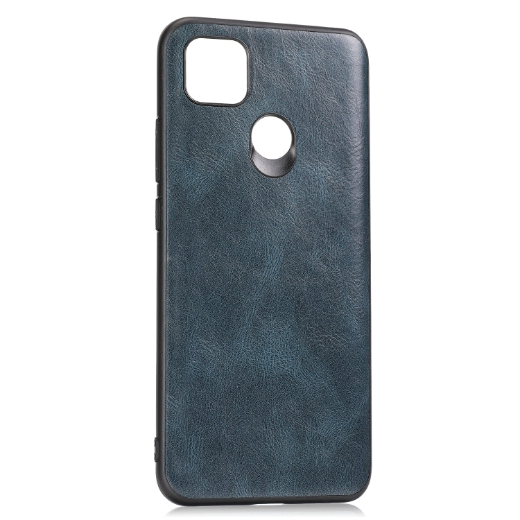 For Xiaomi Redmi 9C Crazy Horse Textured Calfskin PU+PC+TPU Case