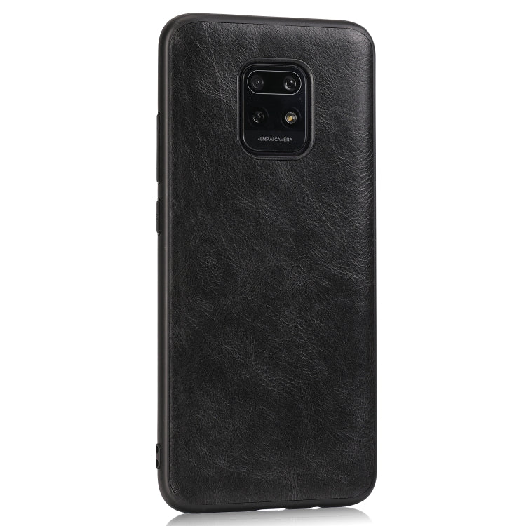 For Xiaomi Redmi 10X Pro Crazy Horse Textured Calfskin PU+PC+TPU Case