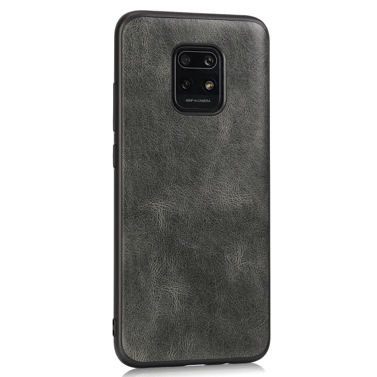 For Xiaomi Redmi 10X Pro Crazy Horse Textured Calfskin PU+PC+TPU Case