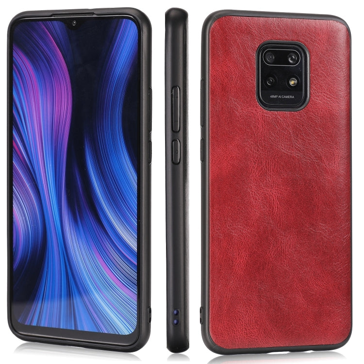 For Xiaomi Redmi 10X Pro Crazy Horse Textured Calfskin PU+PC+TPU Case