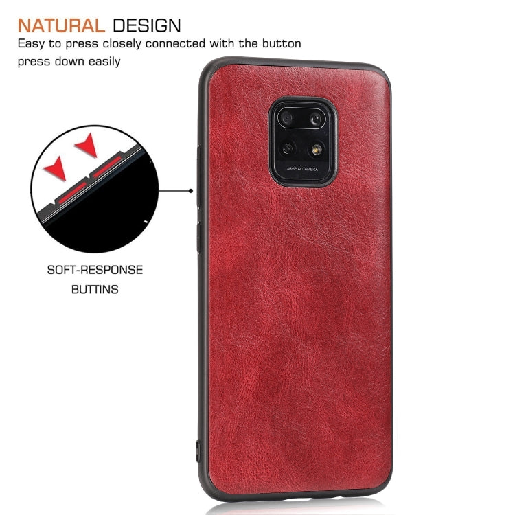 For Xiaomi Redmi 10X Pro Crazy Horse Textured Calfskin PU+PC+TPU Case