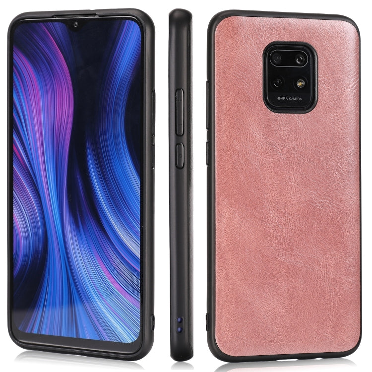 For Xiaomi Redmi 10X Pro Crazy Horse Textured Calfskin PU+PC+TPU Case