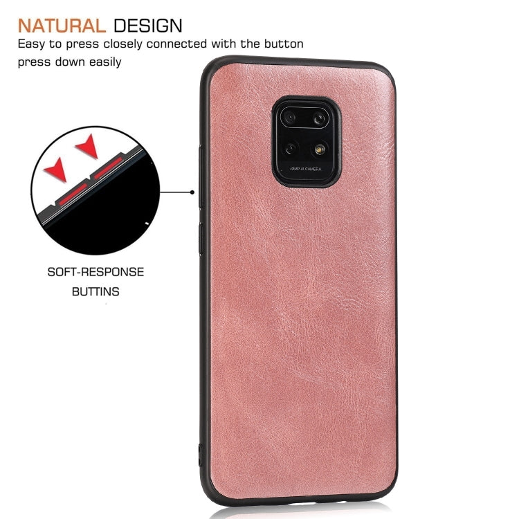 For Xiaomi Redmi 10X Pro Crazy Horse Textured Calfskin PU+PC+TPU Case