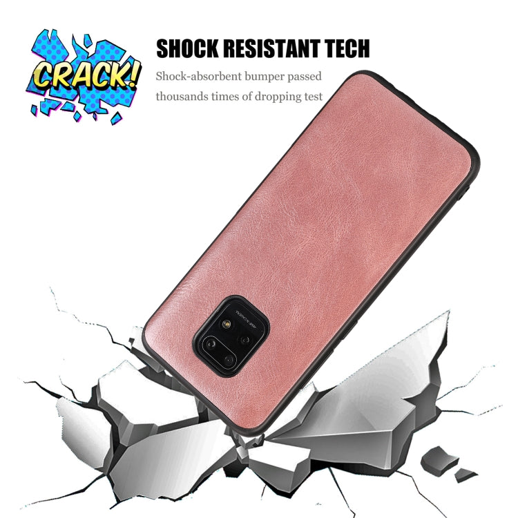 For Xiaomi Redmi 10X Pro Crazy Horse Textured Calfskin PU+PC+TPU Case