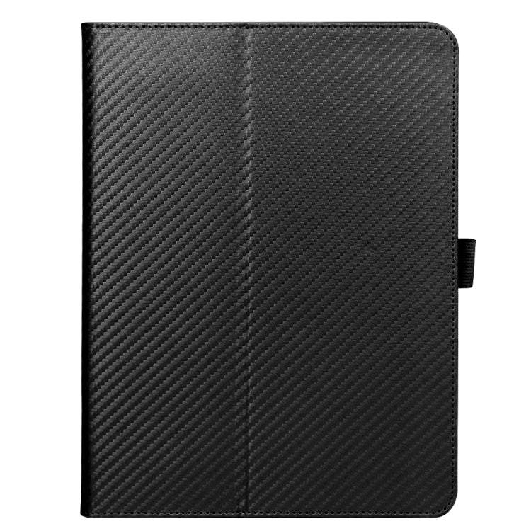 For BBK S5 Pro 11 inch (2020) Carbon Fiber Texture Horizontal Flip Leather Case with Holder & Card Slot & Hand Strap