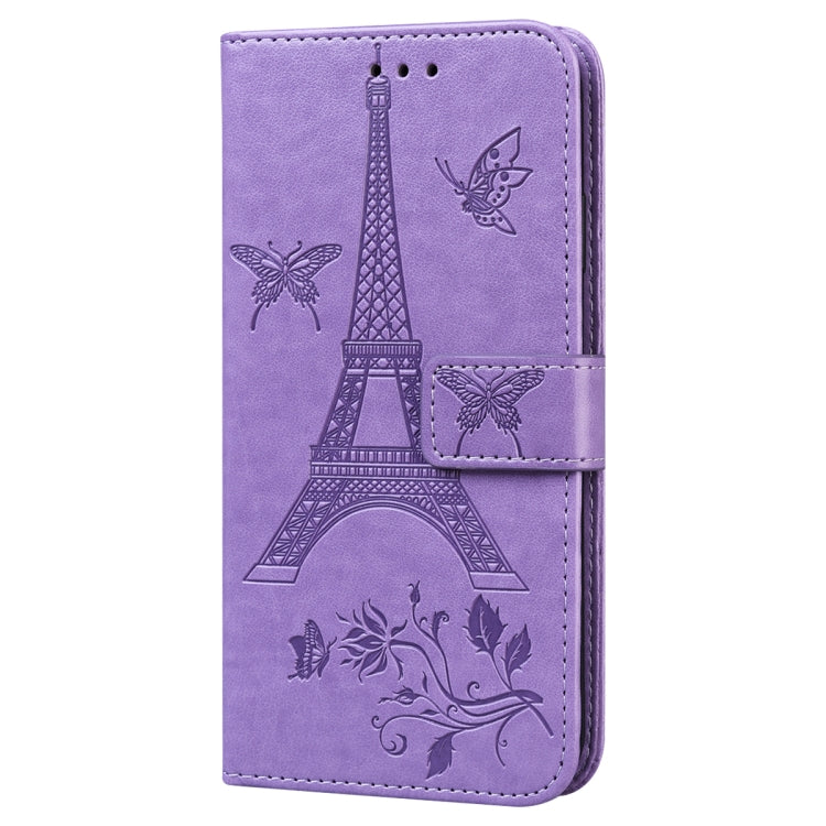 For Samsung Galaxy S9+ Embossing Tower Butterflies Pattern Horizontal Flip PU Leather Case with Holder & Card Slot & Wallet