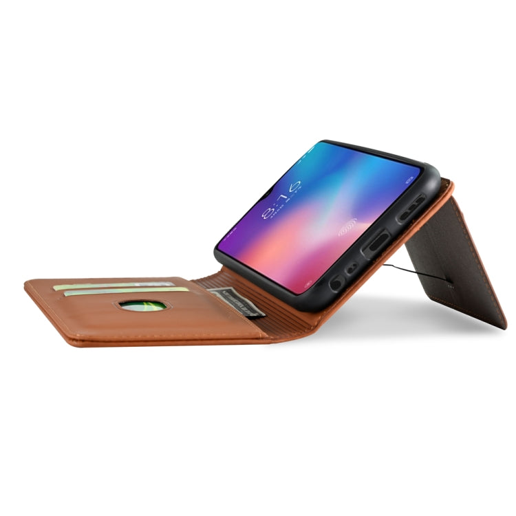 For Xiaomi Redmi 9 Strong Magnetism Shockproof Horizontal Flip Liquid Feel Leather Case with Holder & Card Slots & Wallet