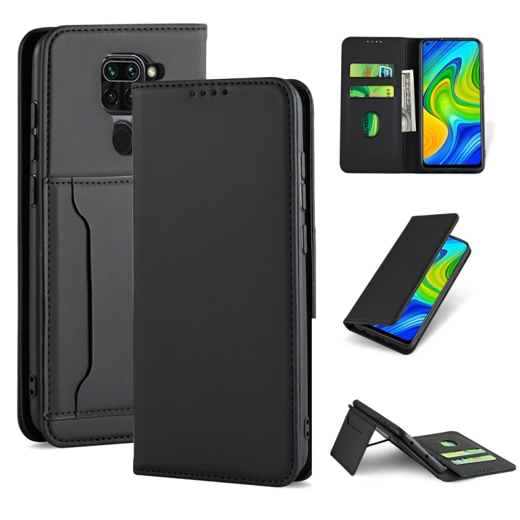 For Xiaomi Redmi 10X 4G Strong Magnetism Shockproof Horizontal Flip Liquid Feel Leather Case with Holder & Card Slots & Wallet
