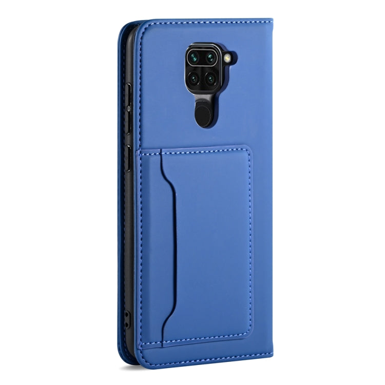 For Xiaomi Redmi 10X 4G Strong Magnetism Shockproof Horizontal Flip Liquid Feel Leather Case with Holder & Card Slots & Wallet