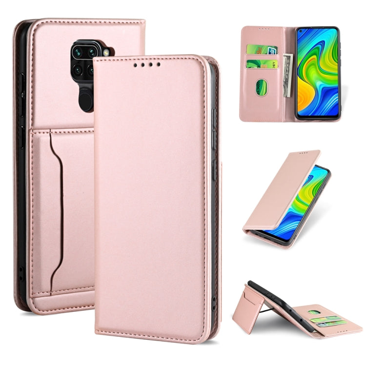 For Xiaomi Redmi 10X 4G Strong Magnetism Shockproof Horizontal Flip Liquid Feel Leather Case with Holder & Card Slots & Wallet