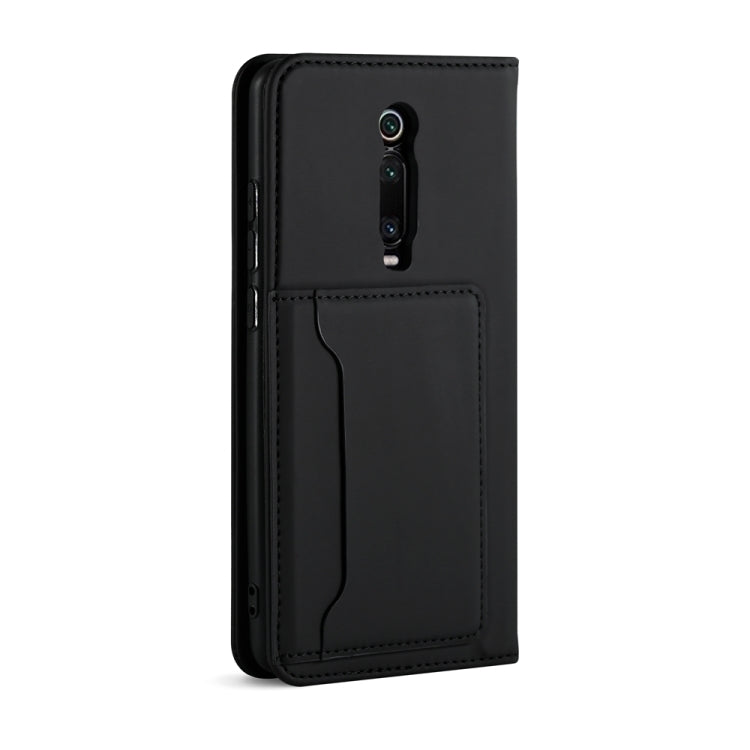 For Xiaomi Mi 9T / 9T Pro / Redmi K20 / K20 Pro Strong Magnetism Shockproof Horizontal Flip Liquid Feel Leather Case with Holder & Card Slots & Wallet