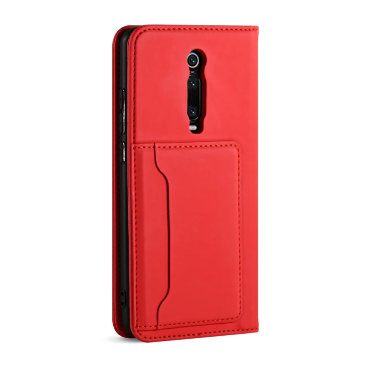 For Xiaomi Mi 9T / 9T Pro / Redmi K20 / K20 Pro Strong Magnetism Shockproof Horizontal Flip Liquid Feel Leather Case with Holder & Card Slots & Wallet