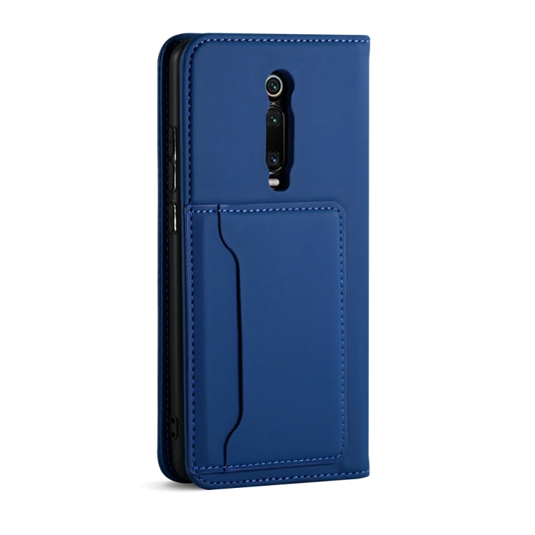 For Xiaomi Mi 9T / 9T Pro / Redmi K20 / K20 Pro Strong Magnetism Shockproof Horizontal Flip Liquid Feel Leather Case with Holder & Card Slots & Wallet