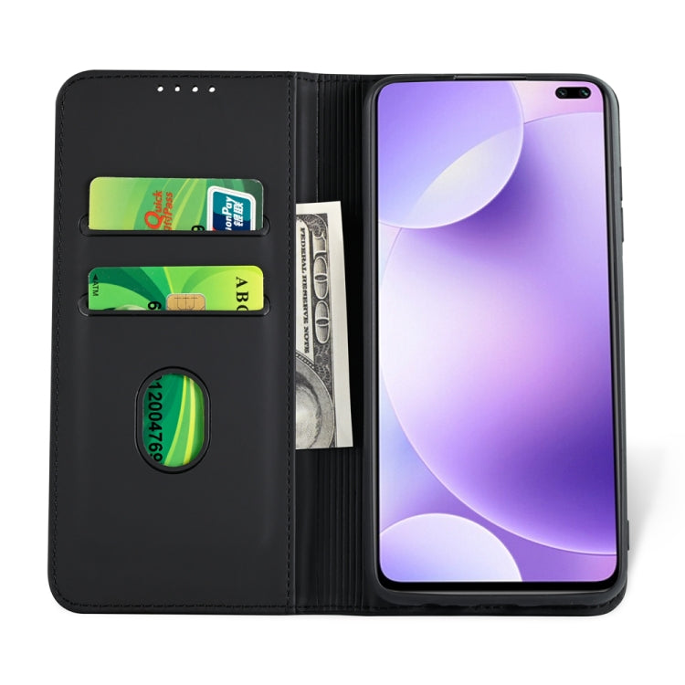 For Xiaomi Redmi K30 / K30 5G / Poco X2 Strong Magnetism Shockproof Horizontal Flip Liquid Feel Leather Case with Holder & Card Slots & Wallet