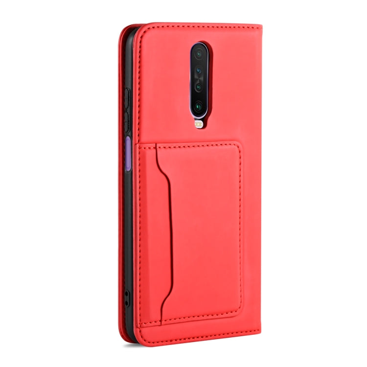 For Xiaomi Redmi K30 / K30 5G / Poco X2 Strong Magnetism Shockproof Horizontal Flip Liquid Feel Leather Case with Holder & Card Slots & Wallet