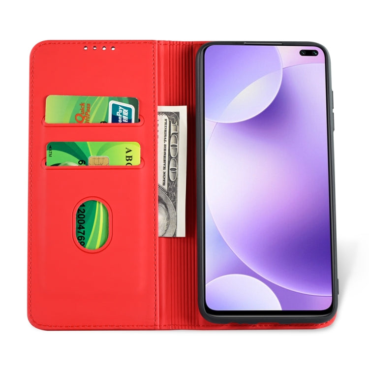 For Xiaomi Redmi K30 / K30 5G / Poco X2 Strong Magnetism Shockproof Horizontal Flip Liquid Feel Leather Case with Holder & Card Slots & Wallet