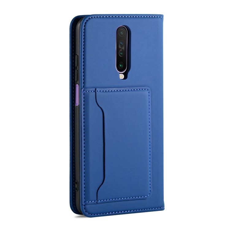 For Xiaomi Redmi K30 / K30 5G / Poco X2 Strong Magnetism Shockproof Horizontal Flip Liquid Feel Leather Case with Holder & Card Slots & Wallet