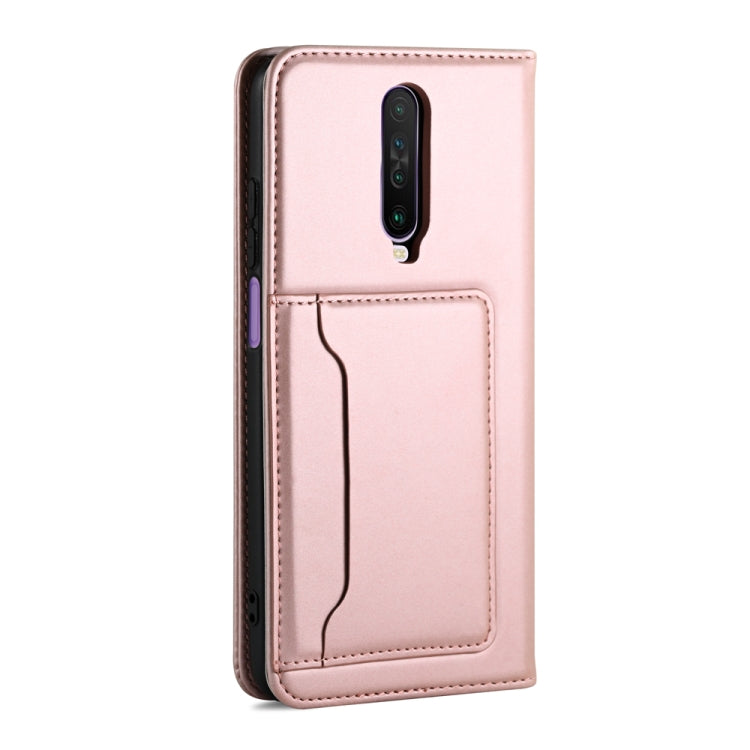 For Xiaomi Redmi K30 / K30 5G / Poco X2 Strong Magnetism Shockproof Horizontal Flip Liquid Feel Leather Case with Holder & Card Slots & Wallet