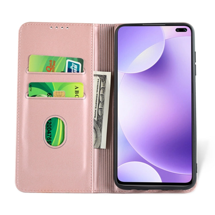 For Xiaomi Redmi K30 / K30 5G / Poco X2 Strong Magnetism Shockproof Horizontal Flip Liquid Feel Leather Case with Holder & Card Slots & Wallet