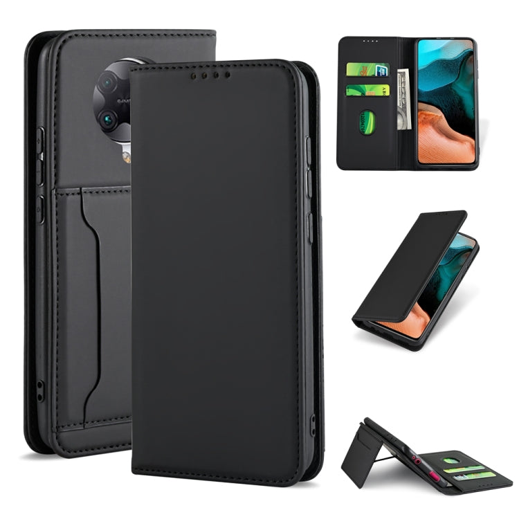 For Xiaomi Redmi K30 Pro / Poco F2 Pro Strong Magnetism Shockproof Horizontal Flip Liquid Feel Leather Case with Holder & Card Slots & Wallet