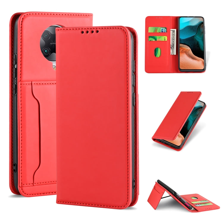 For Xiaomi Redmi K30 Pro / Poco F2 Pro Strong Magnetism Shockproof Horizontal Flip Liquid Feel Leather Case with Holder & Card Slots & Wallet