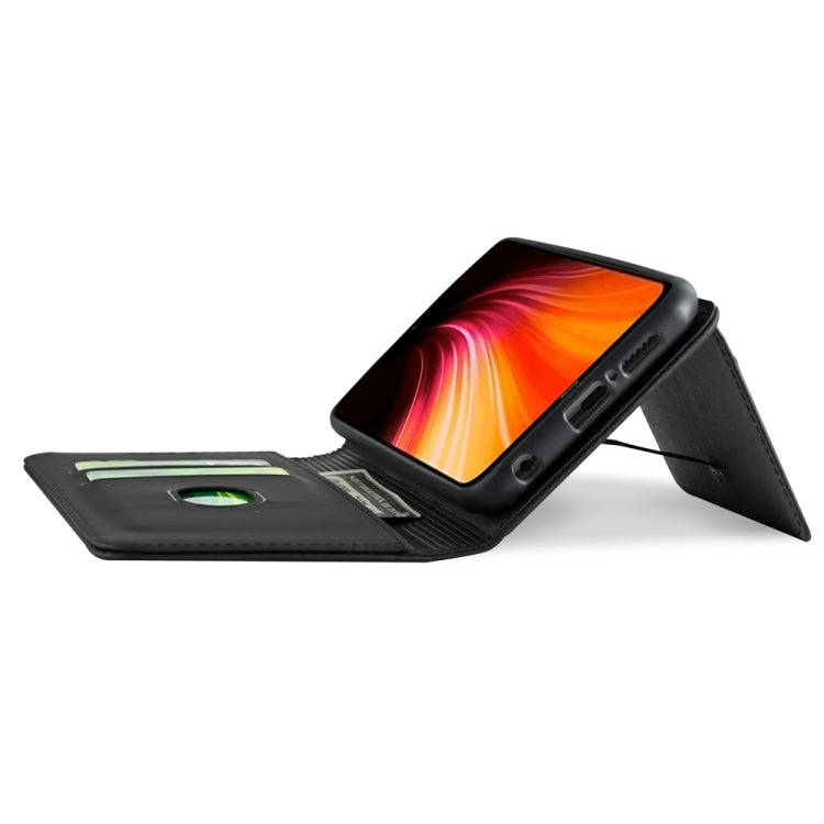 For Xiaomi Redmi Note 8 Strong Magnetism Shockproof Horizontal Flip Liquid Feel Leather Case with Holder & Card Slots & Wallet