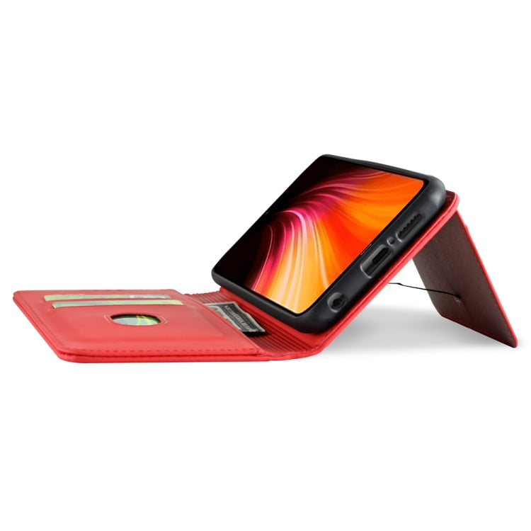 For Xiaomi Redmi Note 8 Strong Magnetism Shockproof Horizontal Flip Liquid Feel Leather Case with Holder & Card Slots & Wallet