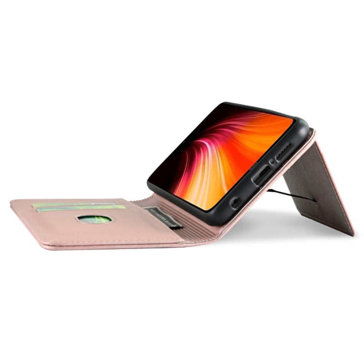 For Xiaomi Redmi Note 8 Strong Magnetism Shockproof Horizontal Flip Liquid Feel Leather Case with Holder & Card Slots & Wallet