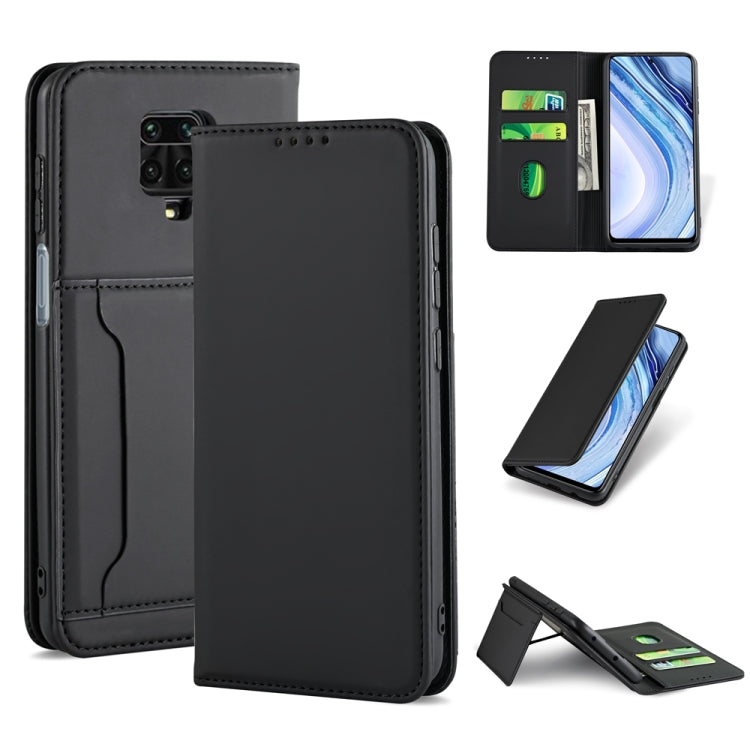For Xiaomi Redmi Note 9 Pro / Note 9 Pro Max / Note 9s / Poco M2 Pro Strong Magnetism Shockproof Horizontal Flip Liquid Feel Leather Case with Holder & Card Slots & Wallet