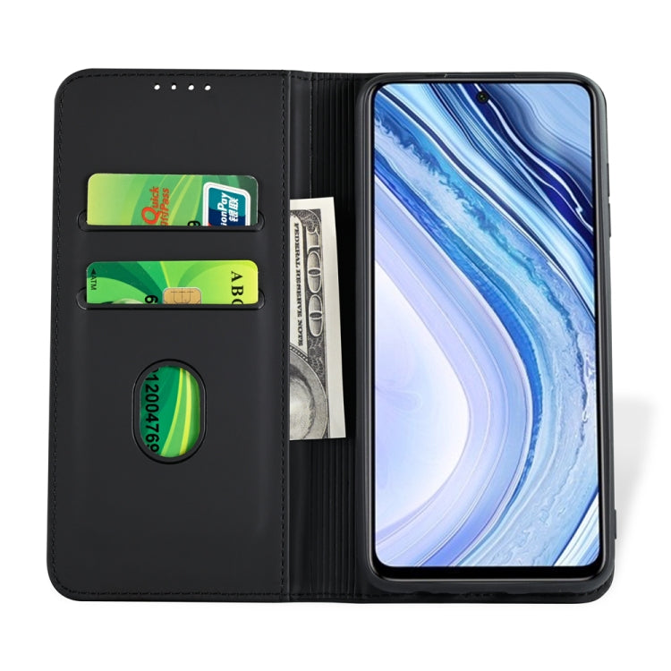 For Xiaomi Redmi Note 9 Pro / Note 9 Pro Max / Note 9s / Poco M2 Pro Strong Magnetism Shockproof Horizontal Flip Liquid Feel Leather Case with Holder & Card Slots & Wallet