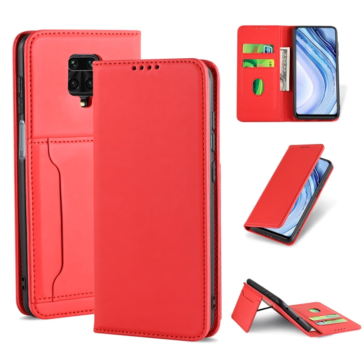 For Xiaomi Redmi Note 9 Pro / Note 9 Pro Max / Note 9s / Poco M2 Pro Strong Magnetism Shockproof Horizontal Flip Liquid Feel Leather Case with Holder & Card Slots & Wallet