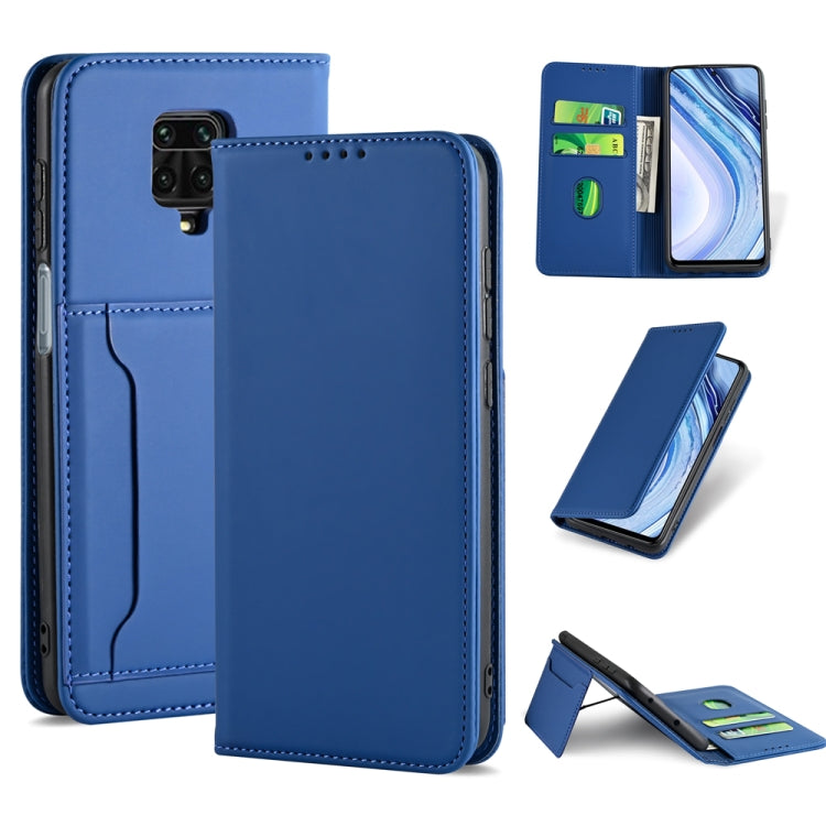 For Xiaomi Redmi Note 9 Pro / Note 9 Pro Max / Note 9s / Poco M2 Pro Strong Magnetism Shockproof Horizontal Flip Liquid Feel Leather Case with Holder & Card Slots & Wallet
